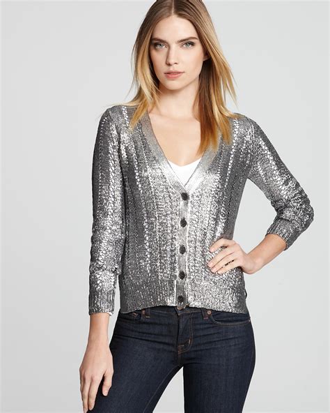 Women's Metallic Cardigans 